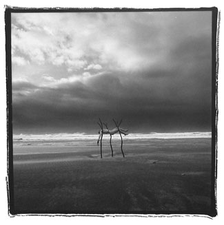 Eros under the Harrow, photo triptych by Kyle Rand